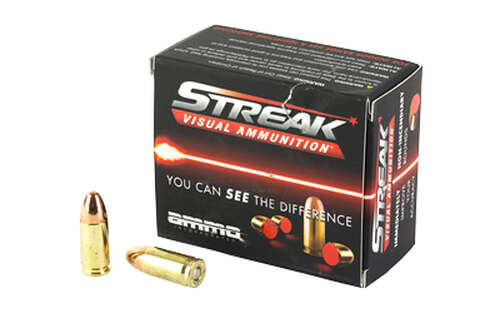 Ammunition STREAK Ammunition Visual Ammunition 9mm STREAK 9MM 115GR TMC 20/200 • Model: Visual Ammunition